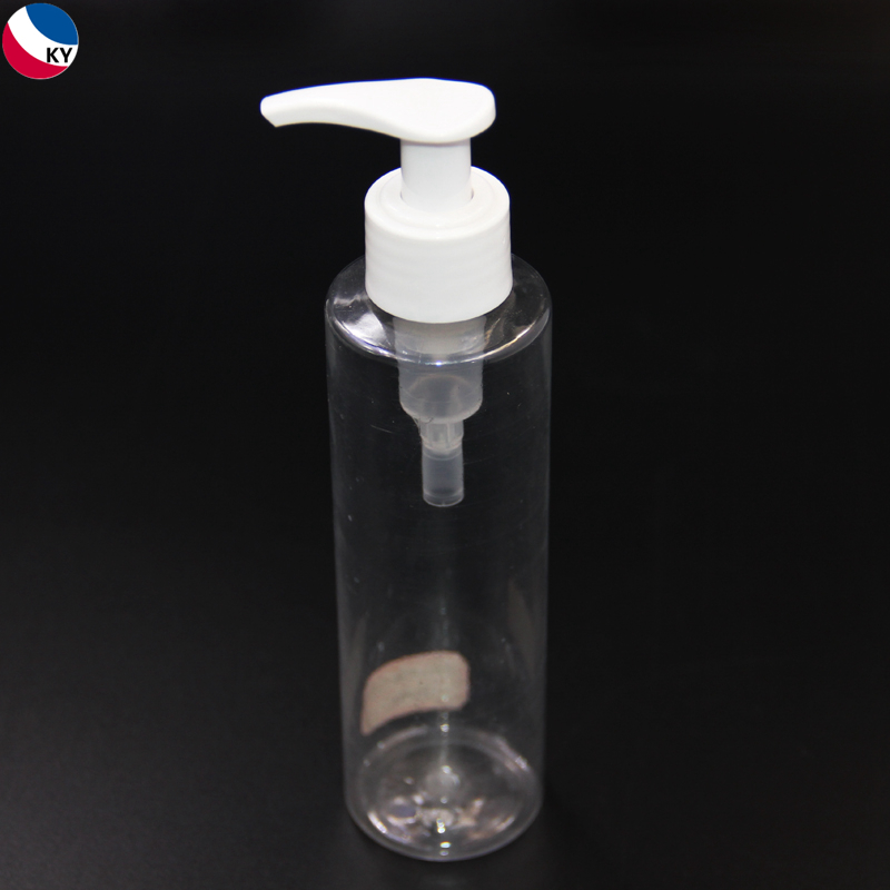 200ml Round Shape PET Transparent Plastic Pump Bottle Cosmetic Lotion Bottle Foam Pump Bottle Cosmetic Packaging 