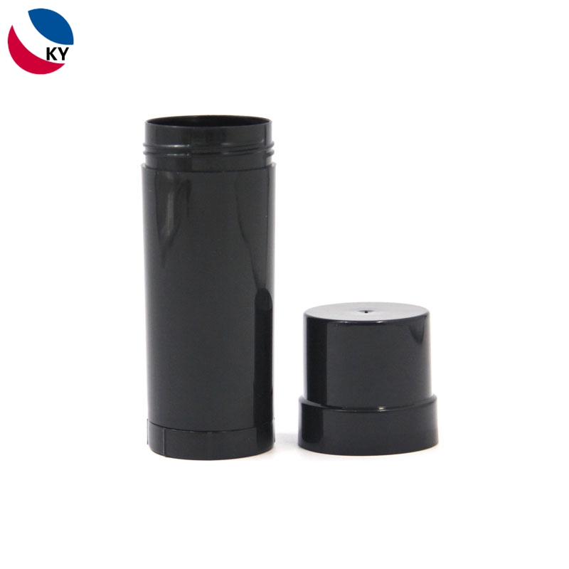 Cosmetic Empty Black Color 60g Deodorant Stick Bottle PP Material Deodorant Plastic Bottle Skincare Cream Container