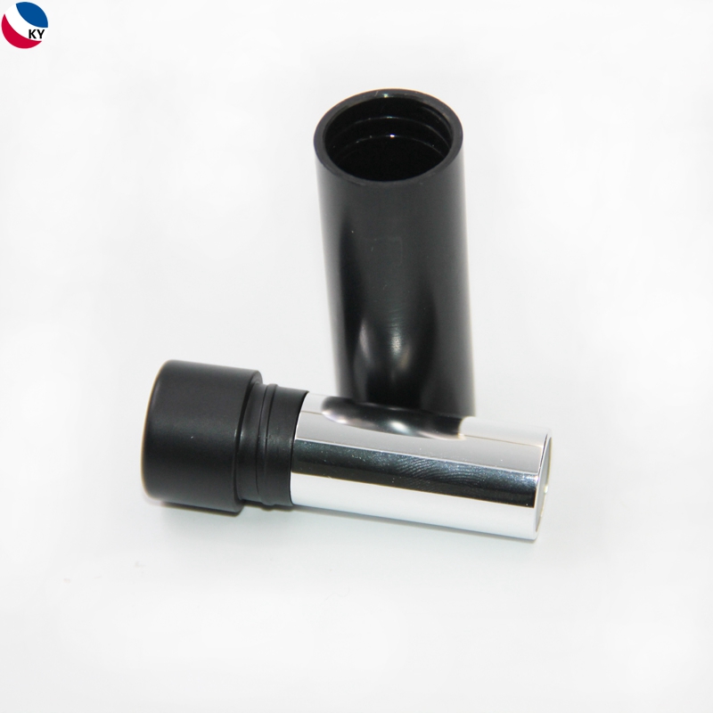 5g Empty Black Colored Plastic Round Lip Balm Container for Lipstick Tube