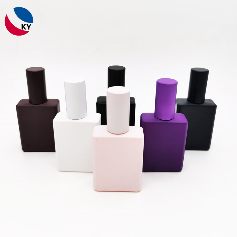 0.5oz 15ml Rectangular Cosmetic Packaging Glass Square Essential Oil Serum Bottle Perfume Glass Bottle
