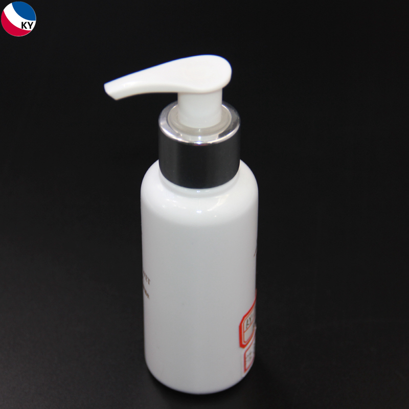 150ml Round PET White Color Plastic Pump Bottle Cosmetic Shampoo Hand Sanitizer Pump Bottle Bottle Cosmetic Packaging 