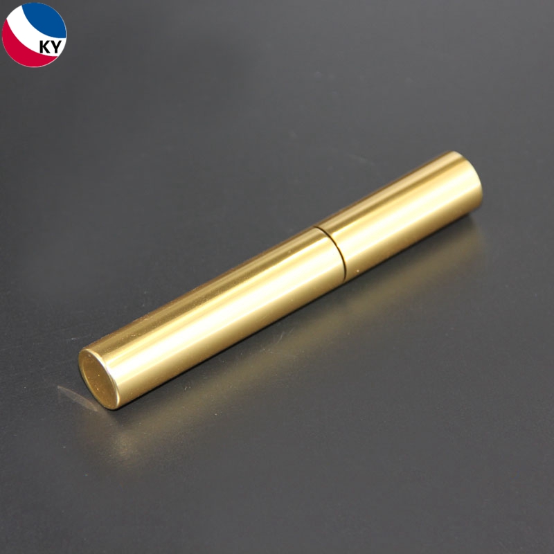 3ml Custom Color Aluminium Cosmetic Empty Shiny Gold Color Liquid Eyeliner Tubes Eyelash Container