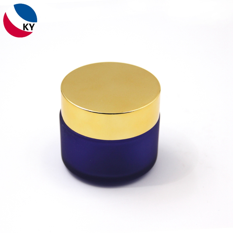 3oz 4oz 100g Body Scrub Jars Matte Purple Custom Color 50g 100g Face Cream Frosted Glass Jar Glass Jar with Lid