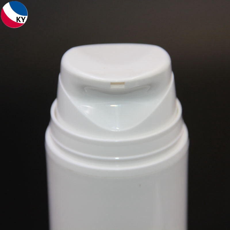 100ml 120ml Cosmetic Packaging PP Plastic White Custom Color Cosmetic Airless Pump Bottle 