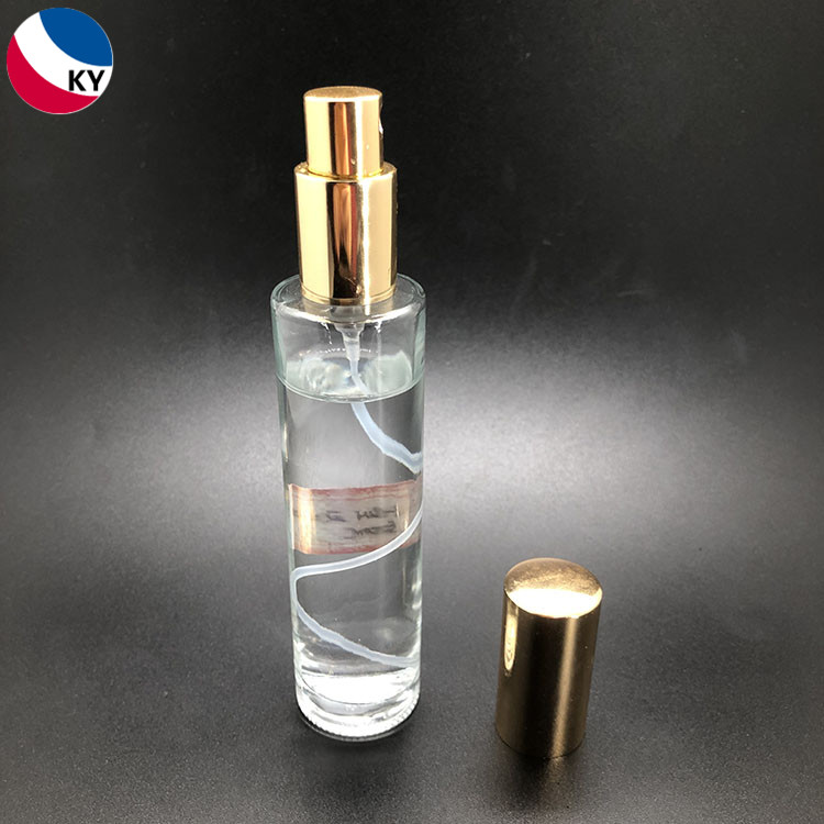 Clear Empty 30ml 50ml 100ml Cylinder Round Shape Refillable Perfume Spray Bottle Plastic Mist Spray Bottles