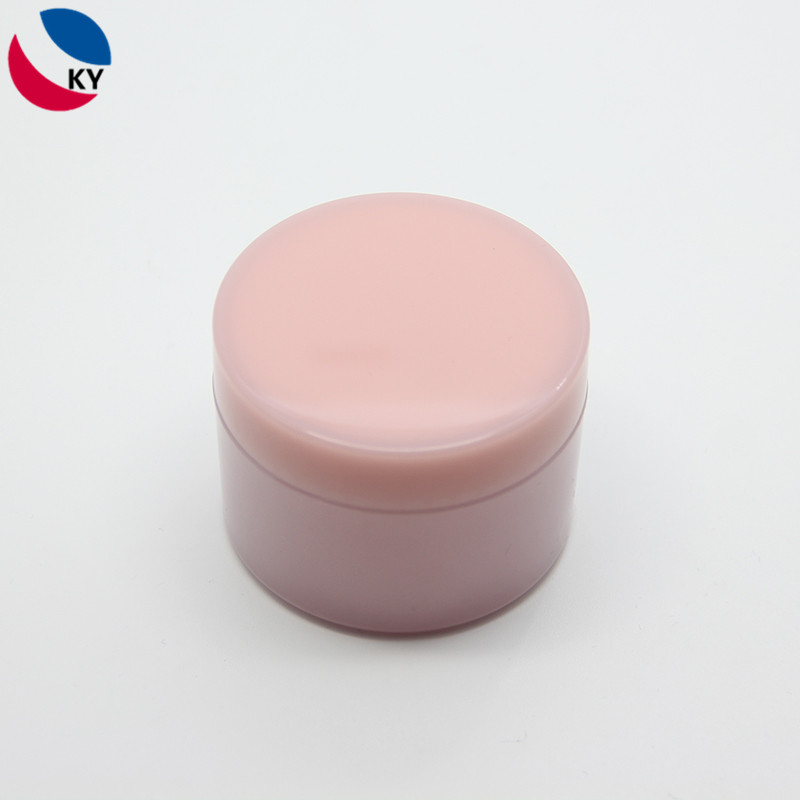 50g Custom Pink Color Round Shincare Face Cream Pet Plastic Jar Cream Container