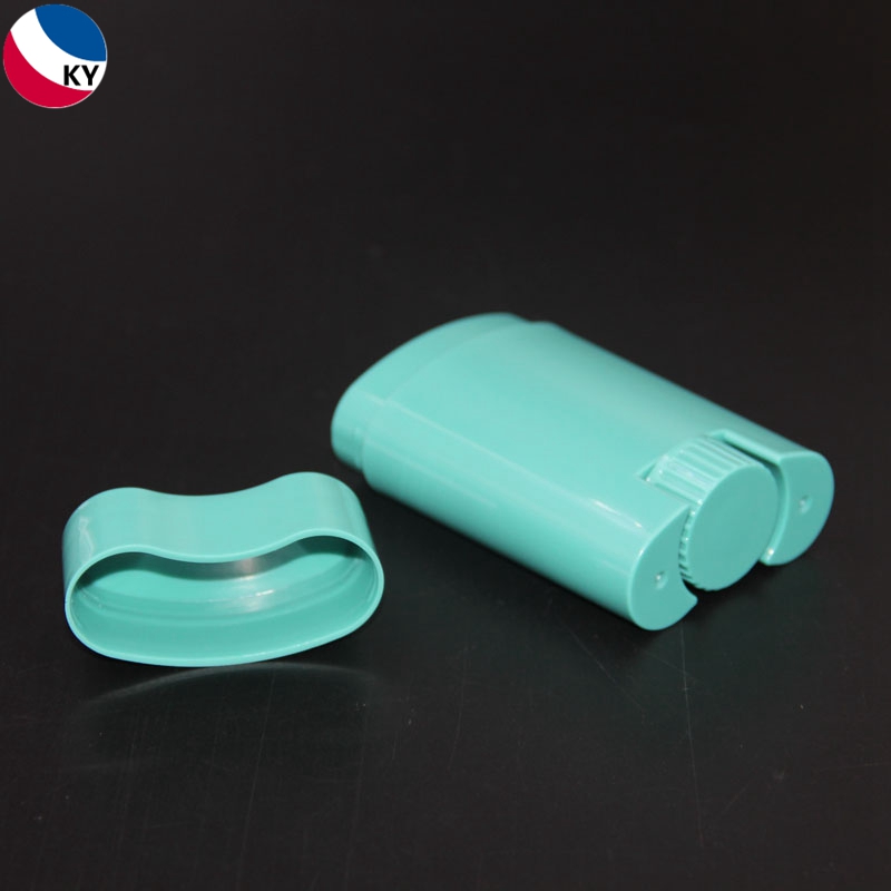 20ml Container Bottom Twist Cosmetic Push Up 20g Green Deodorant Tube Custom Color Oval Stick Containers for Deodorant Cream Packaging
